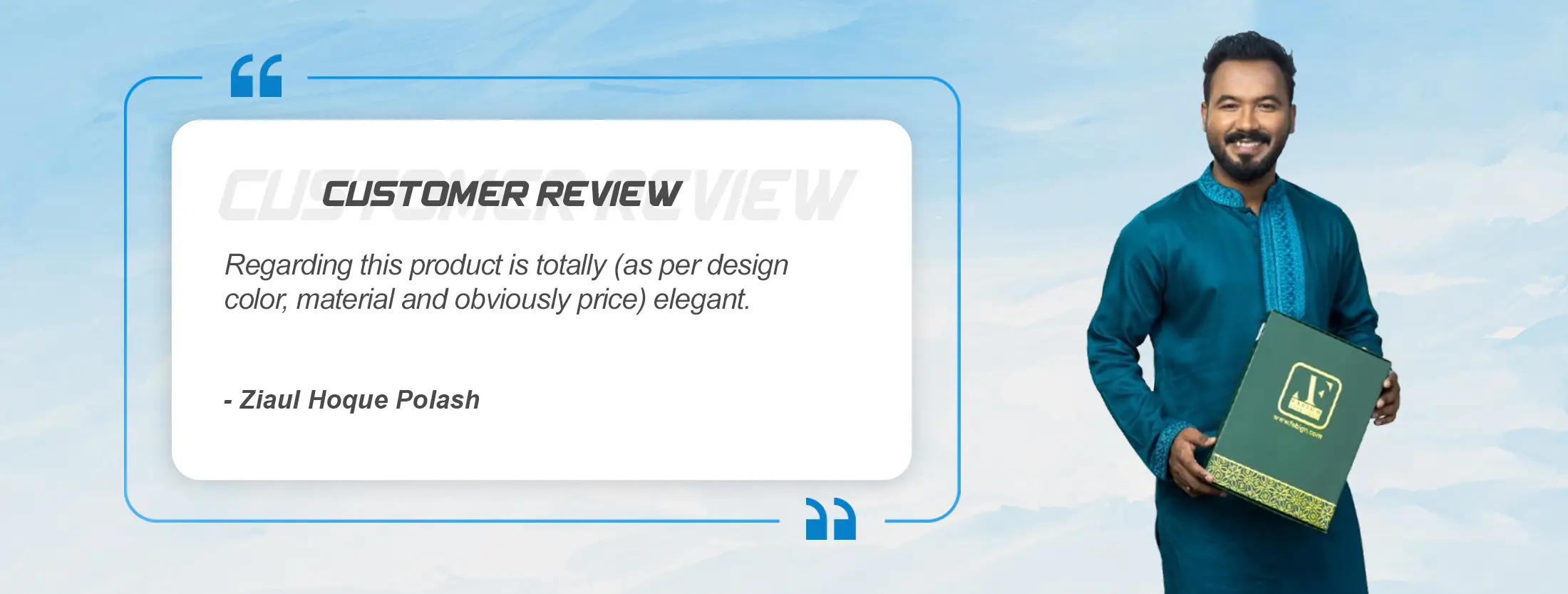 Customer review slide one